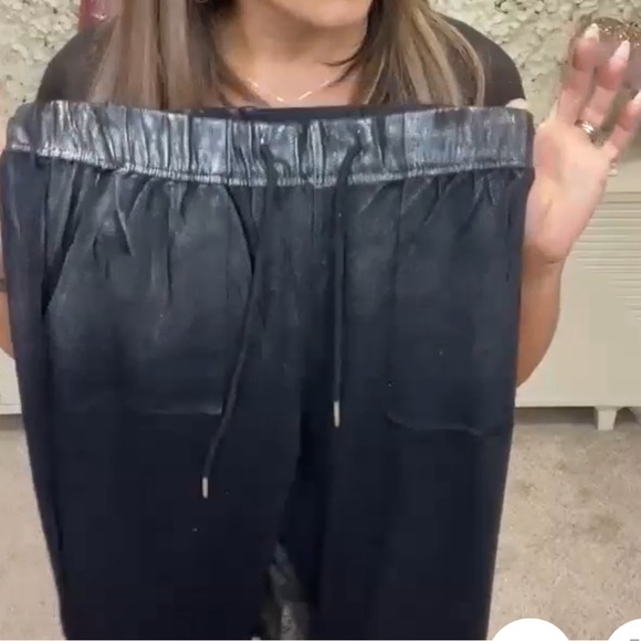 White birch metallic black joggers - Picture 7 of 9